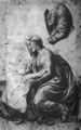 Raffael: Die Heilige Familie, Studie, Draperien