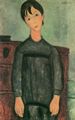 Modigliani, Amedeo: M�dchen mit schwarzer Sch�rze