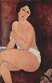 Modigliani, Amedeo: Sitzender Akt auf einem Sofa
