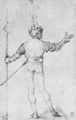 D�rer, Albrecht: Landsknecht, R�ckenfigur