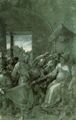 D�rer, Albrecht: Zeichnungsfolge der sog. »Gr�nen Passion«: Christus vor Kaiphas