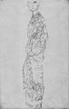 Klimt, Gustav: Stehende Dame im Kimono