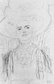 Klimt, Gustav: Brustbild eines M�dchens mit gro�em Hut