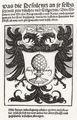 Ulhart d. �., Philip: Titelblatt des Pamphletes �Was die Pestilentz an jr selbs sey, mit jren vrsachen vnd Ertzneyen�