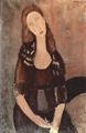 Modigliani, Amedeo: Portr�t der Jeanne H�buterne (I)