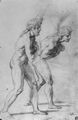 Raffael: Transfiguration, Studie, Aktstudie f�r zwei Apostel