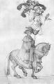 D�rer, Albrecht: Der gro�e Triumphwagen, Detail: Die franz�sische Troph�e