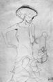 Klimt, Gustav: Studienblatt mit T�nzerinnen, Vorder- und R�ckenansicht
