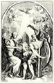 Hogarth, William: Parodie auf William Kents Altargem�lde in der Kirche St. Clement Danes