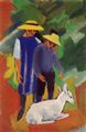 Macke, August: Kinder mit Ziege