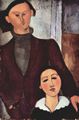 Modigliani, Amedeo: Portr�t des Jacques Lipchitz mit seiner Frau