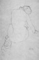 Klimt, Gustav: Sitzender weiblicher R�ckenakt