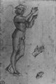 Raffael: Marienkr�nung, Studie, Knabe mit Tamburin