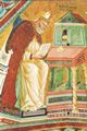 Giotto di Bondone: Fresken in der Kirche San Francesco in Assisi, Szene: Die Kirchenv�ter, Detail des Hl. Hieronymus