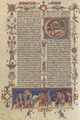 Unbekannter Buchmaler des Vatikans: Fragment aus dem ersten Band der Bibel des Matteo de Planisio