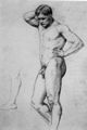 Corinth, Lovis: Stehender m�nnlicher Akt