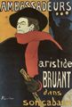 Toulouse-Lautrec, Henri de: Plakat »Bruant in Ambassadeurs«