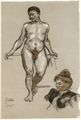 Zille, Heinrich: M�nnlicher Akt, Wilhelm Zwoo