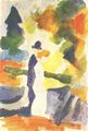 Macke, August: Paar im Park