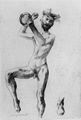 Corinth, Lovis: Tanzender Satyr mit Tamburin