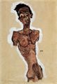 Schiele, Egon: Akt, Selbstportr�t
