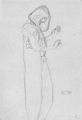 Klimt, Gustav: Weibliche Figur im Profil
