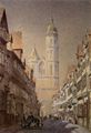 Zeidler, Georg: Braunschweig, Weberstra�e und Andreaskirche von Westen
