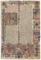 Unbekannter Buchmaler des Vatikans: Fragment aus dem ersten Band der Bibel des Matteo de Planisio