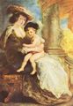 Rubens, Peter Paul: Portr�t der H�l�ne Fourment mit ihrem erstgeborenen Sohn Frans