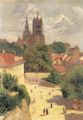 Vallotton, F�lix: Ansicht von Lausanne