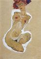 Schiele, Egon: Hockender weiblicher Akt