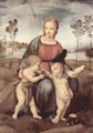Raffael: Madonna mit dem Stieglitz, Szene: Maria mit Christuskind und Johannes dem T�ufer