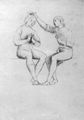 Raffael (Kopist): Marienkr�nung, Studie [1]