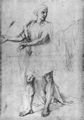 Raffael: Parna�, Studie, Figur und Draperie