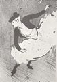 Toulouse-Lautrec, Henri de: Folge »Konzertcaf�«, Edm�e Lescot als spanische T�nzerin