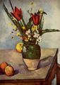 C�zanne, Paul: Stillleben, Tulpen und �pfel