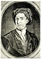 Hogarth, William: Kleine Illustration zu Samuel Butlers »Hudibras«, Frontispiz: Portr�t Samuel Butlers