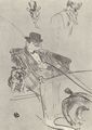 Toulouse-Lautrec, Henri de: Entwurf f�r einen Buchumschlag zu »La Tribu d'Isidore« von Joze