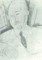 Modigliani, Amedeo: Bildniszeichnung Guillaume Apollinaire
