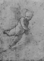 Raffael: Disputa, Studie, Fliegender Putto
