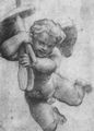 Raffael: Psyche-Loggia, Studie, Putto mit den Werkzeugen Vulkans