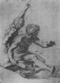Raffael: Transfiguration, Studie, Aktstudie zum Hl. Matth�us und zeigenden Apostel