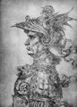 Leonardo da Vinci: Krieger in antiker R�stung, im Profil