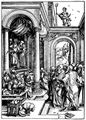 D�rer, Albrecht: Folge zum »Marienleben«, Szene: Der Tempelgang Mariens