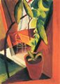 Macke, August: Blick ins Gartenhaus