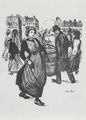 Steinlen, Theophile Alexandre: Junge Frau beim Einkauf