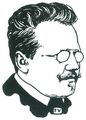 Vallotton, F�lix: Bildnismaske von Otto Julius Bierbaum