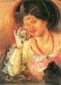 Corinth, Lovis: Dame mit Weinglas