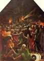 Altdorfer, Albrecht: Sebastiansaltar des AugustinerChorherrenstifts St. Florian bei Linz, linker Innenfl�gel zur Passion Christi, Szene oben rechts: Gefangennahme Christi