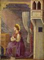 Giotto di Bondone: Fresken in der Arenakapelle in Padua, Szene: Maria der Verk�ndigung, Detail